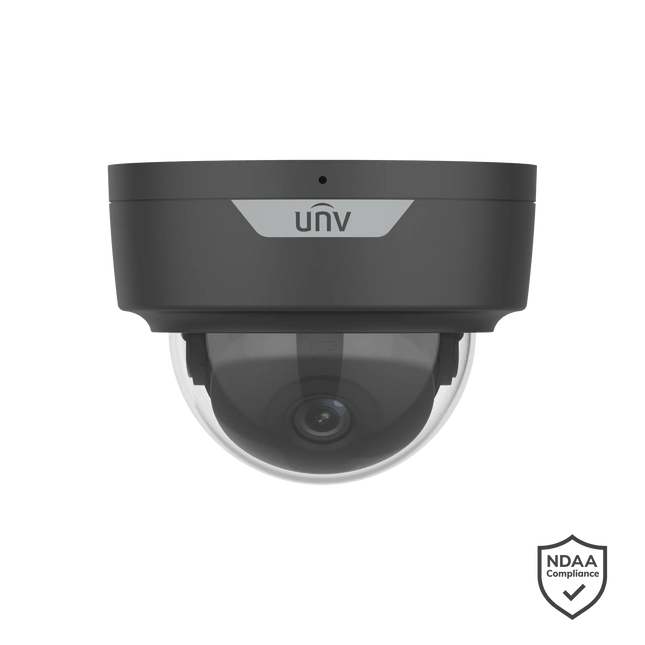 Uniview Security Camera: 6 MP Dome, 2.8mm Fixed, LightHunter IR, IP67 - IPC326SS-ADF28K-I1-BK