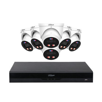 Dahua CCTV Kit: 6x HDW3649H-AS-PV-PRO-ANZ, SMD 4.0, TIOC 3.0 Pro, Siren & Lights