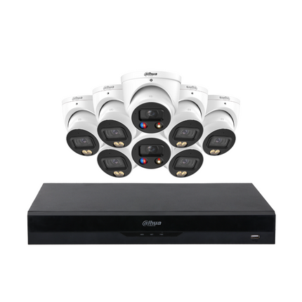 Dahua CCTV Kit: 6x HDW2549EMP-S-PRO-ANZ, 2x TIOC 3.0, SMD 4.0, Siren & Lights, Smart Dual Light