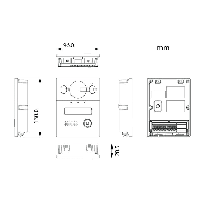 VIP Vision VIP Vision | 2-Wire H-Series 2.0MP Intercom Door Station