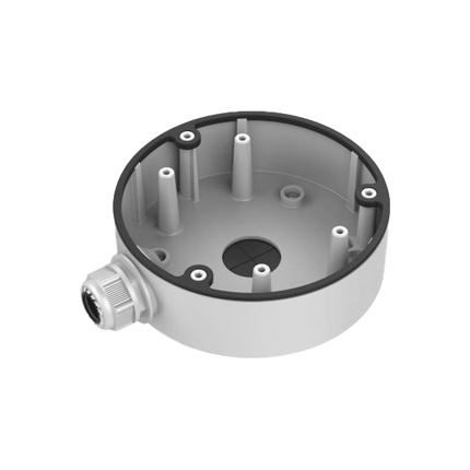 HiLook DS-1280ZJ-DM21 Waterproof Junction Box – White Surface Mount for Dome Cameras