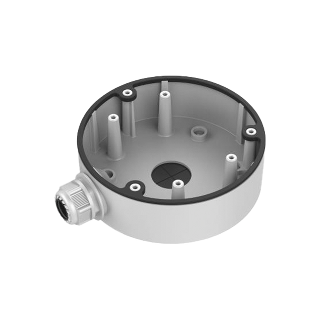 HiLook DS-1280ZJ-DM21 Waterproof Junction Box – White Surface Mount for Dome Cameras