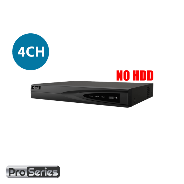 HiLook 4-Channel NVR - NVR-104MH-K-4P
