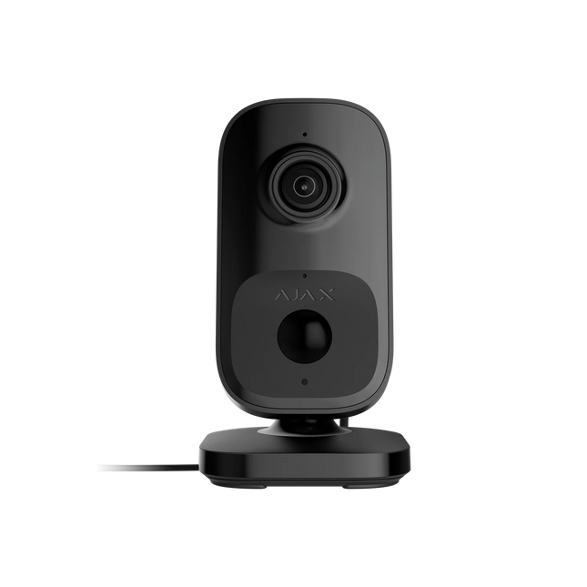 Ajax IndoorCam Wi-Fi security camera with a PIR motion sensor and built-in AI - White/Black
