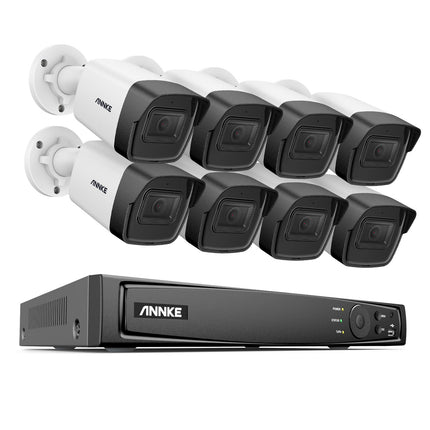 Annke Security Kit: 8x 2MP Bullet Cameras, 16CH NVR, Smart Dual Light, AI Detect, Mic