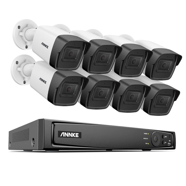 Annke Security Kit: 8x 2MP Bullet Cameras, 16CH NVR, Smart Dual Light, AI Detect, Mic