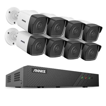 Annke Security Kit: 8x 2MP Bullet Cameras, 8CH NVR, Smart Dual Light, AI Detect, Mic