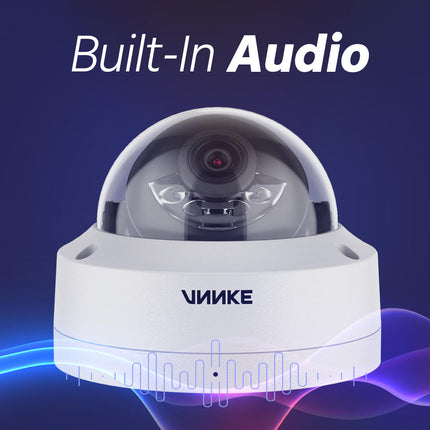 Annke Security Kit: 4x 8MP 4K Dome Cameras, 8CH 12MP NVR, Smart Dual Light, AI Detect, Mic