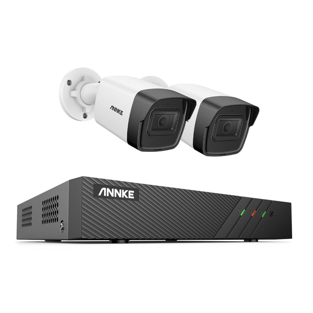 Annke Security Kit: 2x 2MP Bullet Cameras, 8CH NVR, Smart Dual Light, AI Detect, Mic