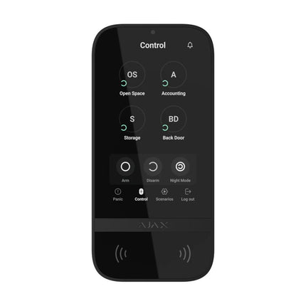 Ajax KeyPad TouchScreen Black - Ajax-58468