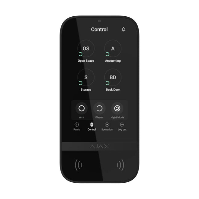 Ajax KeyPad TouchScreen Black - Ajax-58468