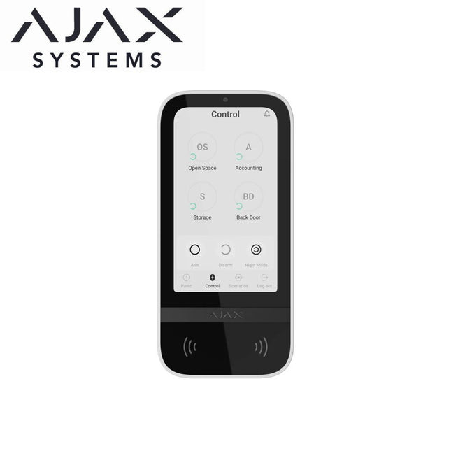 Ajax KeyPad TouchScreen White - Ajax-58469