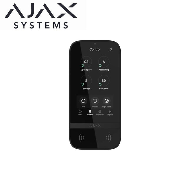 Ajax KeyPad TouchScreen Black - Ajax-58468