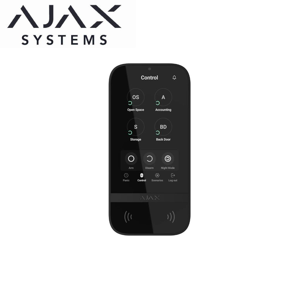 AJAX KeyPad Touchscreen Black- AJAX#58468