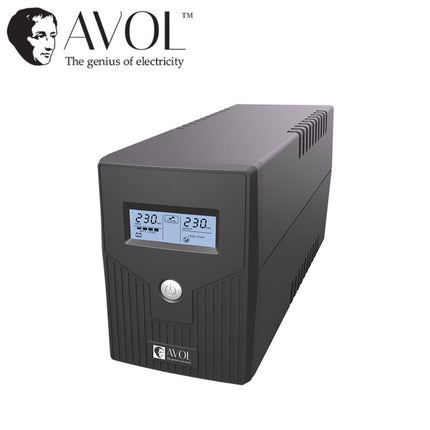 Hikvision DS-UPS600 Uninterruptible Power Supply - Compact 600VA/360W UPS with Automatic Voltage Regulation for Essential Device Protection - Reliable Power Backup