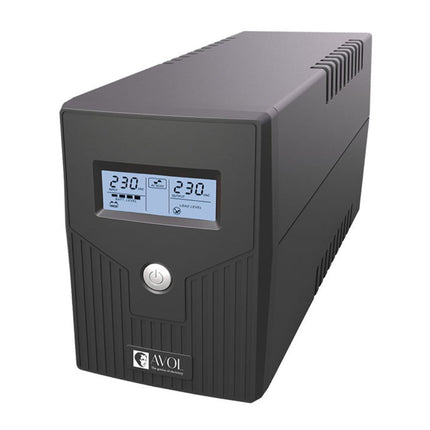 Hikvision DS-UPS600 Uninterruptible Power Supply - Compact 600VA/360W UPS with Automatic Voltage Regulation for Essential Device Protection - Reliable Power Backup