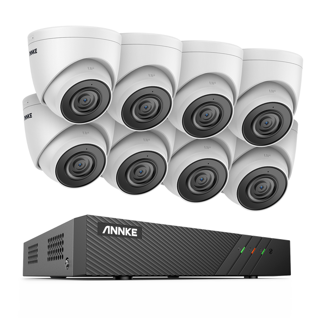Annke Security Kit: 8x 6MP Turret Cameras, 8CH NVR, Smart Dual Light, AI Detect, Mic