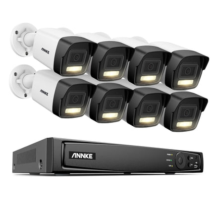 Annke Security Kit: 8x 12MP Bullet Cameras, 16CH NVR, Smart Dual Light, AI Detect, Mic