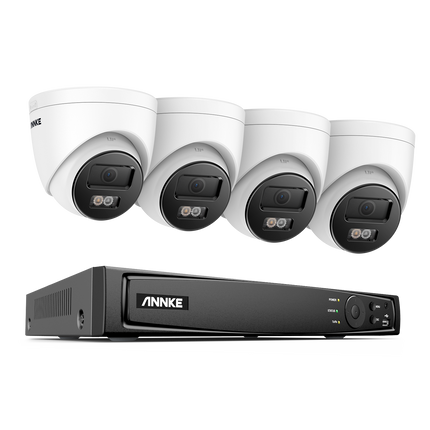 Annke Security Kit: 4x 4K Turret Cameras, 8CH 4K NVR, Smart Dual Light, AI Detect, Mic