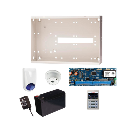 Bosch BOSCH7047 Kit Solution 6000 Alarm Kit Includes Solution 6000 Panel &Amp; White WiFi Keypad &Amp; Metal Enclosure &Amp; 12V/7Ah Battery &Amp; Power Supply &Amp; Strobe/Siren Combo &Amp; Screamer