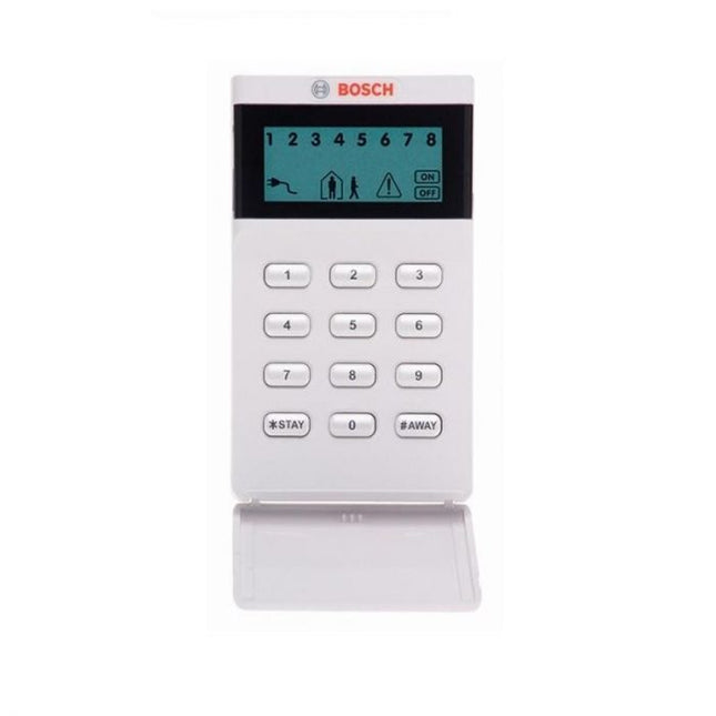 Bosch BOSIUI-SOL-ICON Hardwired Keypad White Icon LCD with Backlit Plastic Wall Mount 12VDC Suits Solution 2000/ 3000