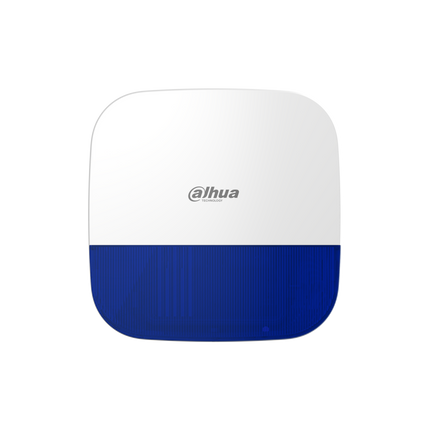 Dahua DAHI9960 Airshield Wireless Outdoor Siren with Blue Strobe Wall Mounted 433Mhz 4 X Cr123A Battery (12V) 12VDC IP65