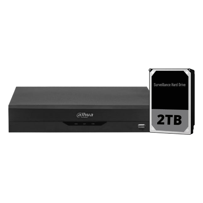 Dahua 4CH XVR with 2TB - DH-XVR5104HS-4KL-I3-S2-2TB