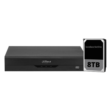 Dahua 4CH XVR with 8TB - DH-XVR5104HS-4KL-I3-S2-8TB