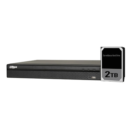 Dahua 8CH XVR with 2TB HDD Installed - DH-XVR5108HS-4KL-I3-S2-2TB