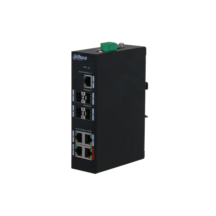 Dahua 8-Port ( 9P) Gigabit PoE+ Switch 120W, 4x SFP, 1x Uplink, L2 Unmanaged - DH-PFS3409-4GT-96-V2