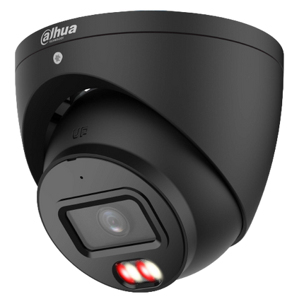 Dahua DH-IPC-HDW3667EM-S-IL-ANZ-BLK 6MP Full-Color IP Turret Camera with Mic & Strobe Light