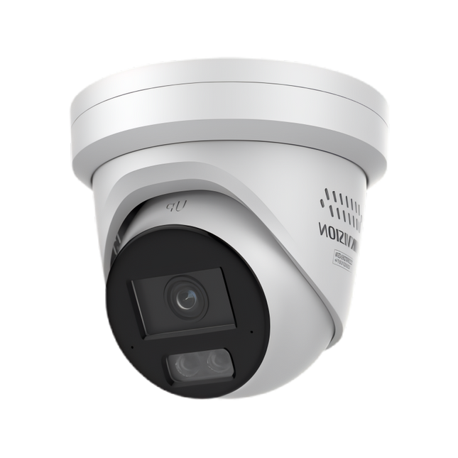 Hikvision DS-2CD2387G3-LIS2UY-SL 8MP ColorVu 3.0 Turret Camera with Active Deterrence, Built-in Mic, and IR