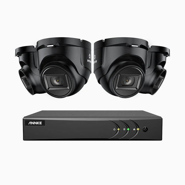 Annke EL200 8CH DVR 4-Camera 1080p Turret Analog Security Kit, Smart Motion Detect, 66ft Night Vision, 4-in-1 Output, IP67