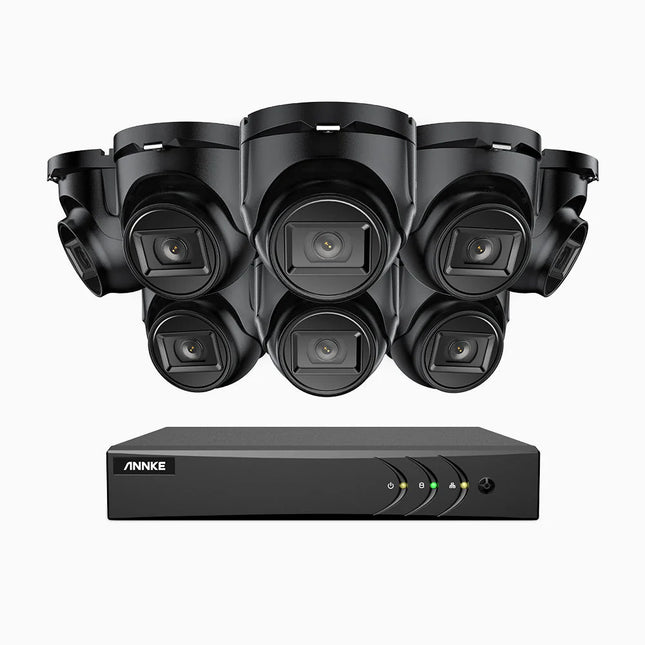 Annke EL200 16CH DVR 8-Camera 1080p Turret Analog Security Kit, Smart Motion Detect, 66ft Night Vision, 4-in-1 Output, IP67