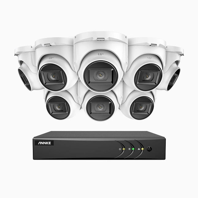 Annke EL200 16CH DVR 8-Camera 1080p Turret Analog Security Kit, Smart Motion Detect, 66ft Night Vision, 4-in-1 Output, IP67