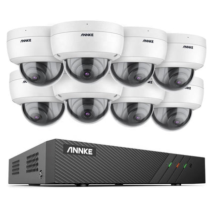 Annke Security Kit: 8x 6MP Turret Cameras, 8CH NVR, Smart Dual Light, AI Detect, Mic