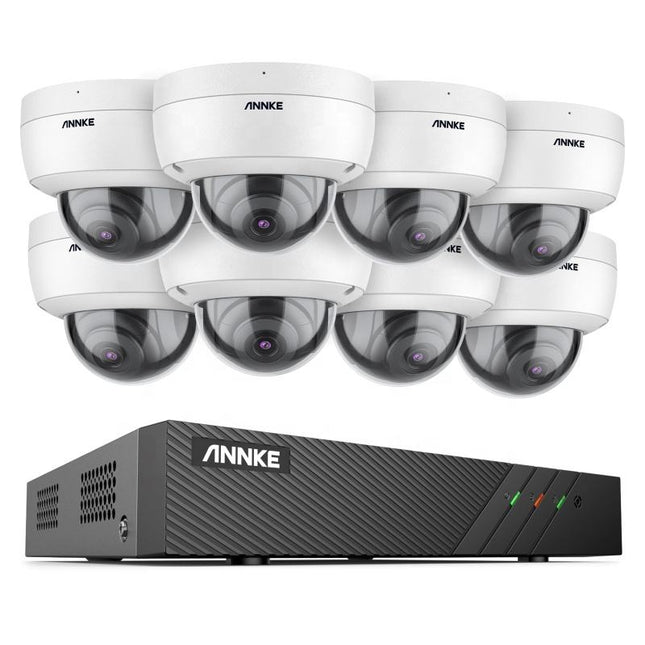 Annke Security Kit: 8x 6MP Turret Cameras, 8CH NVR, Smart Dual Light, AI Detect, Mic