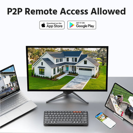 Annke Security Kit: 4x 3K 5MP PTZ Dome Cameras, 8CH NVR, AI Detection, Two-Way Audio, IntelliSense DarkVu, 4X PTZ Zoom