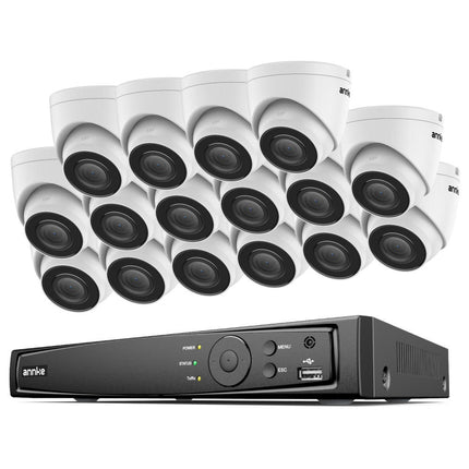 Annke Security Kit: 16x 5MP AI IP Cameras with Microphone, 16CH 12MP NVR, IP67 Weatherproof