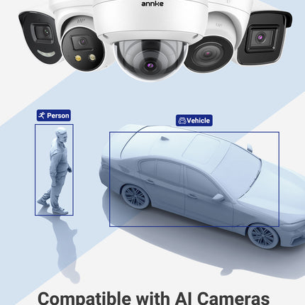 Annke Security Kit: 16x 2MP Bullet Cameras, 16CH NVR, Smart Dual Light, AI Detect, Mic