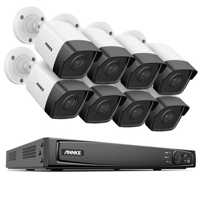 Annke Security Kit: 8x 12MP Bullet Cameras, 16CH 12MP NVR, Smart Dual Light, AI Detect, Mic