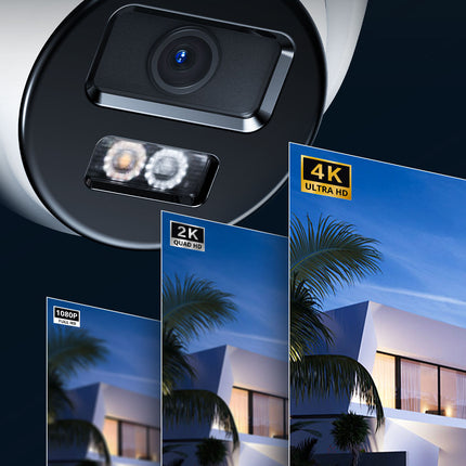 Annke Security Kit: 6x 4K Dome Cameras, 8CH 4K Ultra HD NVR, Smart Dual Light, AI Detect, Mic