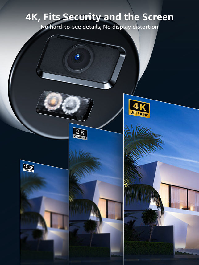 Annke Security Kit: 6x 4K Dome Cameras, 8CH 4K Ultra HD NVR, Smart Dual Light, AI Detect, Mic