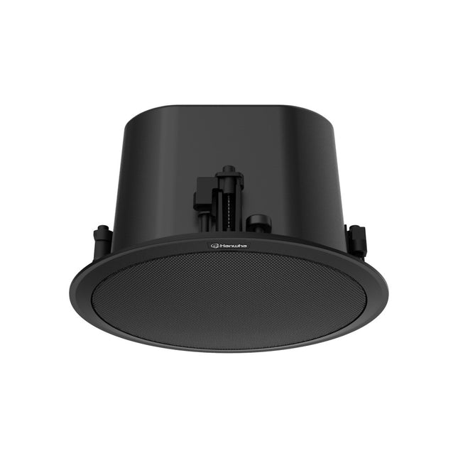 Hanwha IP Ceiling Speaker, PoE, Black - SPA-C100B