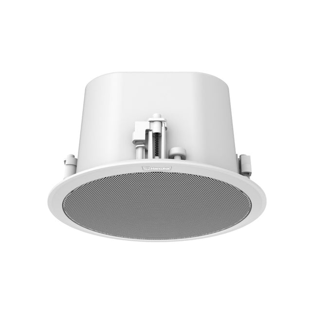 Hanwha IP Ceiling Speaker, PoE, White - SPA-C100W