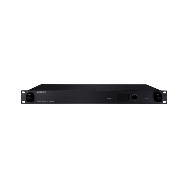 Hanwha IP Audio Server, PoE, 10/100 Base, IPv4, Black - SPA-S1000