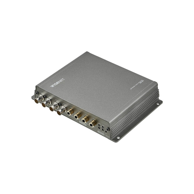 Hanwha Wisenet Encoder 4ch, 12fps at 5MP, HDMI, BNC, PoE, 12VDC - SPE-420