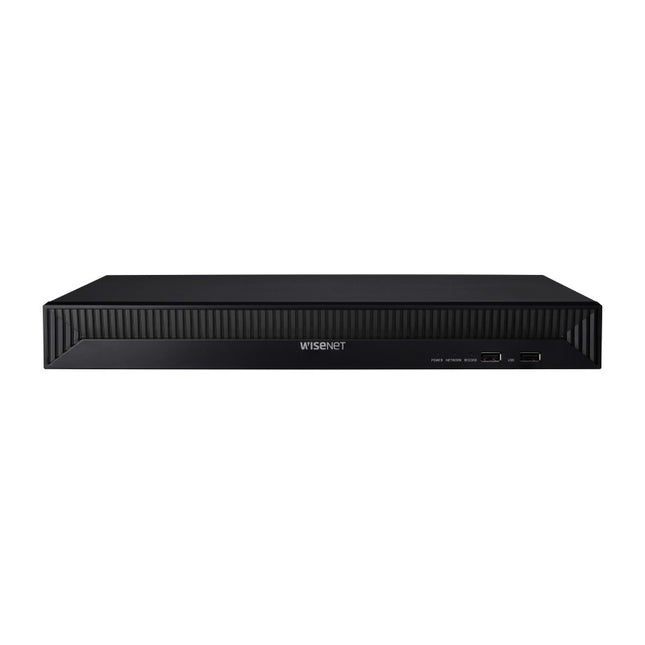 Hanwha 8ch PoE NVR, AI Search, 100Mbps, 2x HDMI, No HDD (2 SATA 20TB Max) - XRN-815S