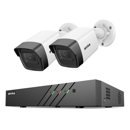 Annke Security Kit: 2x 5MP Bullet Cameras, 8CH 5MP NVR, IR Night Vision, Built-in Microphone