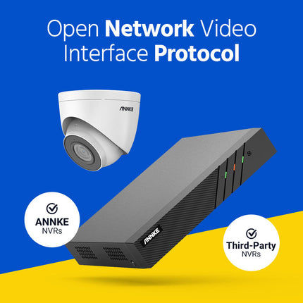 Annke Security Kit: 2x 5MP Turret Cameras, 8CH 5MP NVR, Built-in Microphone, IR Night Vision